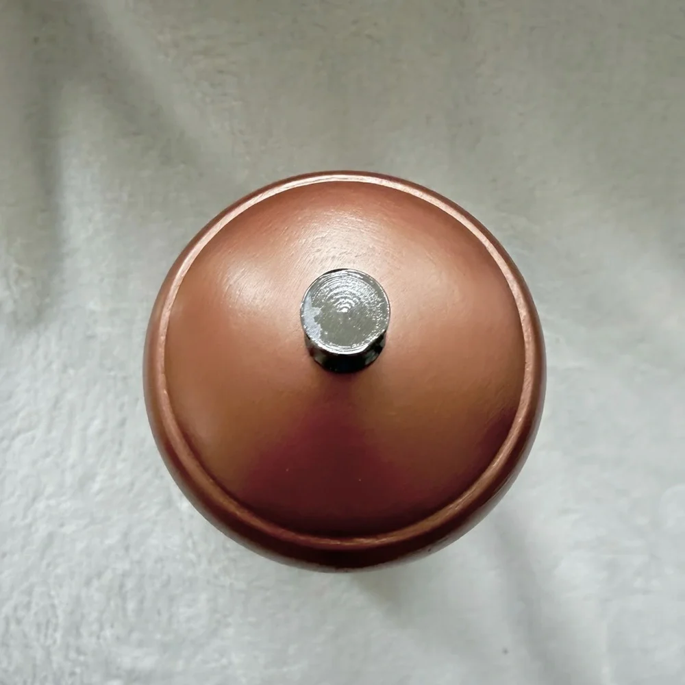 Large Upcycled Solid Wood Salt/ Pepper Grinder/Mill Rose Gold Tall Hans Painted